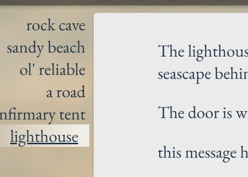 a screenshot from Old Cove